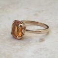 Citrine Solitaire Ring in 9ct Gold