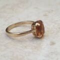 Citrine Solitaire Ring in 9ct Gold