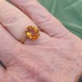 Citrine Solitaire Ring in 9ct Gold