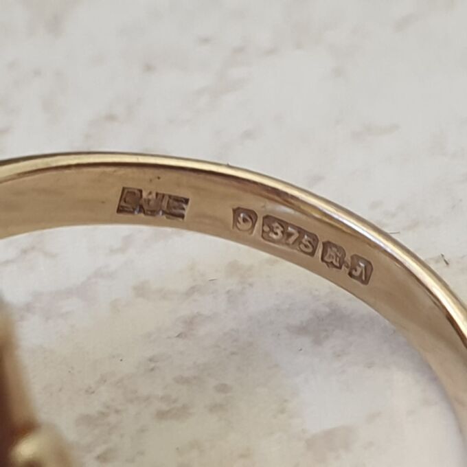 Huge Citrine Solitaire Ring in 9ct Gold