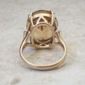 Huge Citrine Solitaire Ring in 9ct Gold