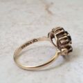 Reserved – Garnet Cluster Ring in 9ct Gold