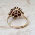 Reserved – Garnet Cluster Ring in 9ct Gold