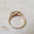 Reserved – Opal and Diamond Trilogy Ring in 9ct Gold