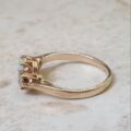 Reserved – Opal and Diamond Trilogy Ring in 9ct Gold