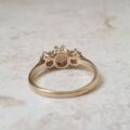 Reserved – Opal and Diamond Trilogy Ring in 9ct Gold
