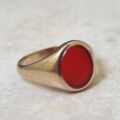 Carnelian Signet Ring in 9ct Gold
