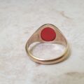 Carnelian Signet Ring in 9ct Gold