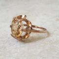 Citrine Solitaire Ring in 9ct Gold
