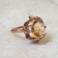 Citrine Solitaire Ring in 9ct Gold