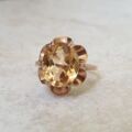 Citrine Solitaire Ring in 9ct Gold