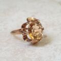 Citrine Solitaire Ring in 9ct Gold