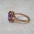 Amethyst Solitaire Ring in 9ct Gold