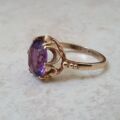 Amethyst Solitaire Ring in 9ct Gold