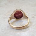 Banded Agate Signet Ring in 9ct Gold