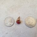Carnelian Ball and Claw Pendant Fob in 9ct Gold