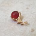 Carnelian Ball and Claw Pendant Fob in 9ct Gold