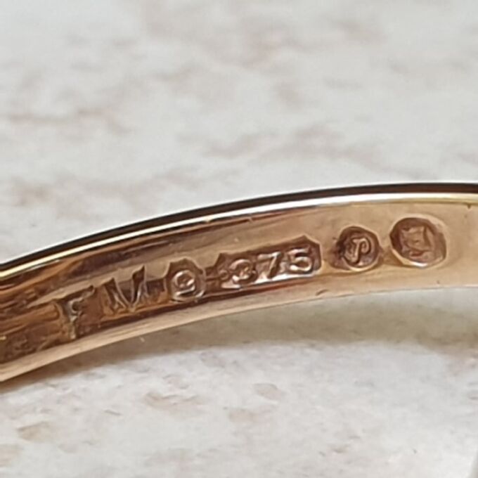 Fancy Set Quartz Solitaire Ring in 9ct Gold