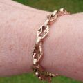 Fancy T Bar Bracelet in 9ct Rose Gold