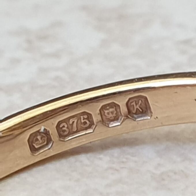 Opal and Sapphire Ring in 9ct Gold