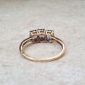 Three Stone Tanzanite Ring in 9ct Gold