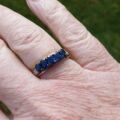 Five Stone Sapphire Ring in 14ct Gold