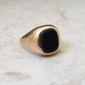 Onyx Signet Ring in 9ct Gold