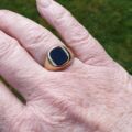 Onyx Signet Ring in 9ct Gold