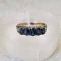 Five Stone Sapphire Ring in 14ct Gold