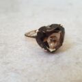 Smoky Quartz Heart Solitaire Ring in 9ct Gold