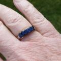 Five Stone Sapphire Ring in 14ct Gold