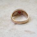 Garnet Set Signet Ring in 9ct Gold