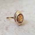Citrine Solitaire Ring in 9ct Gold