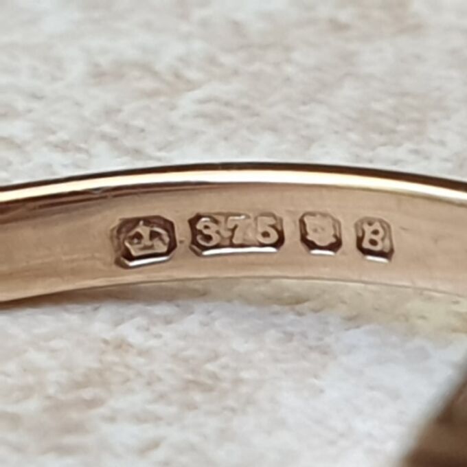 Smoky Quartz Heart Solitaire Ring in 9ct Gold