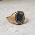Hematite Centurion Signet Ring in 9ct Gold