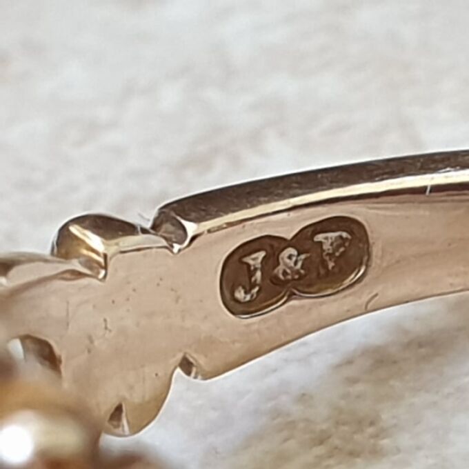 Ornate Garnet Ring in 9ct Gold