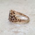 Ornate Garnet Ring in 9ct Gold