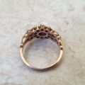 Ornate Garnet Ring in 9ct Gold