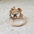 Bold Quartz Buttercup Ring in 9ct Gold