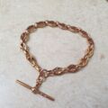 Fancy T Bar Bracelet in 9ct Rose Gold