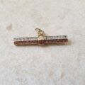 Ornate Albert or T Bar in 9ct Gold