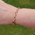 Fancy T Bar Bracelet in 9ct Rose Gold