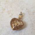 Pave Heart Pendant in 9ct Gold
