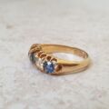 Antique Sapphire & Diamond Ring in 18ct Gold