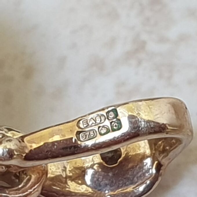 Pave Heart Pendant in 9ct Gold