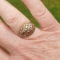 Lattice Dome Ring in 9ct Gold