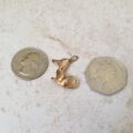 Sitting Hound Dog Pendant in 9ct Gold