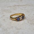 Antique Sapphire & Diamond Ring in 18ct Gold