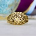 Lattice Dome Ring in 9ct Gold