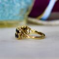 Two Row Sapphire Ring in 9ct Gold